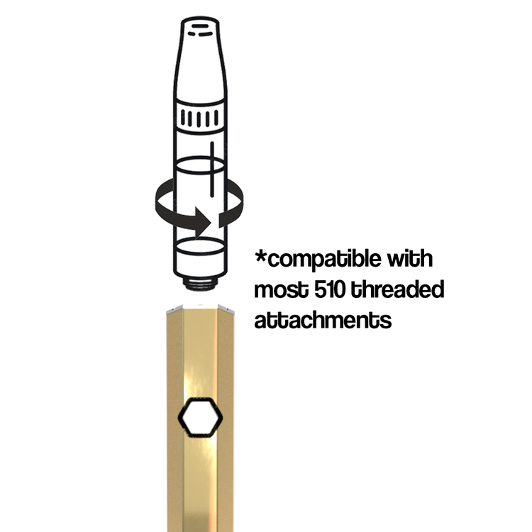 Hex - Gold - 510 Battery